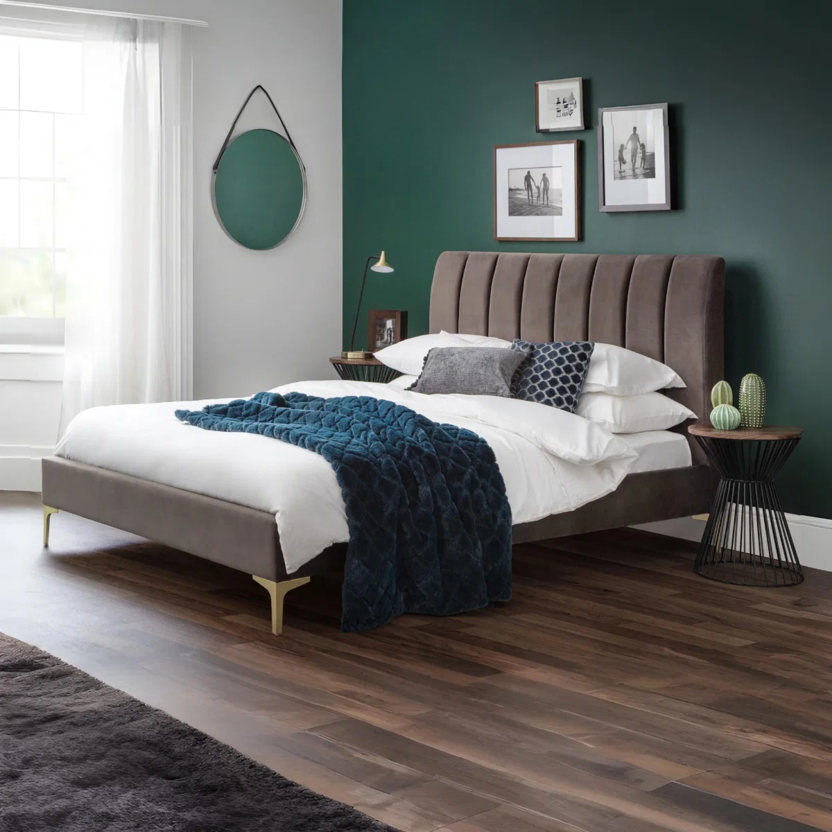 Deco Style Velvet Bed Frame