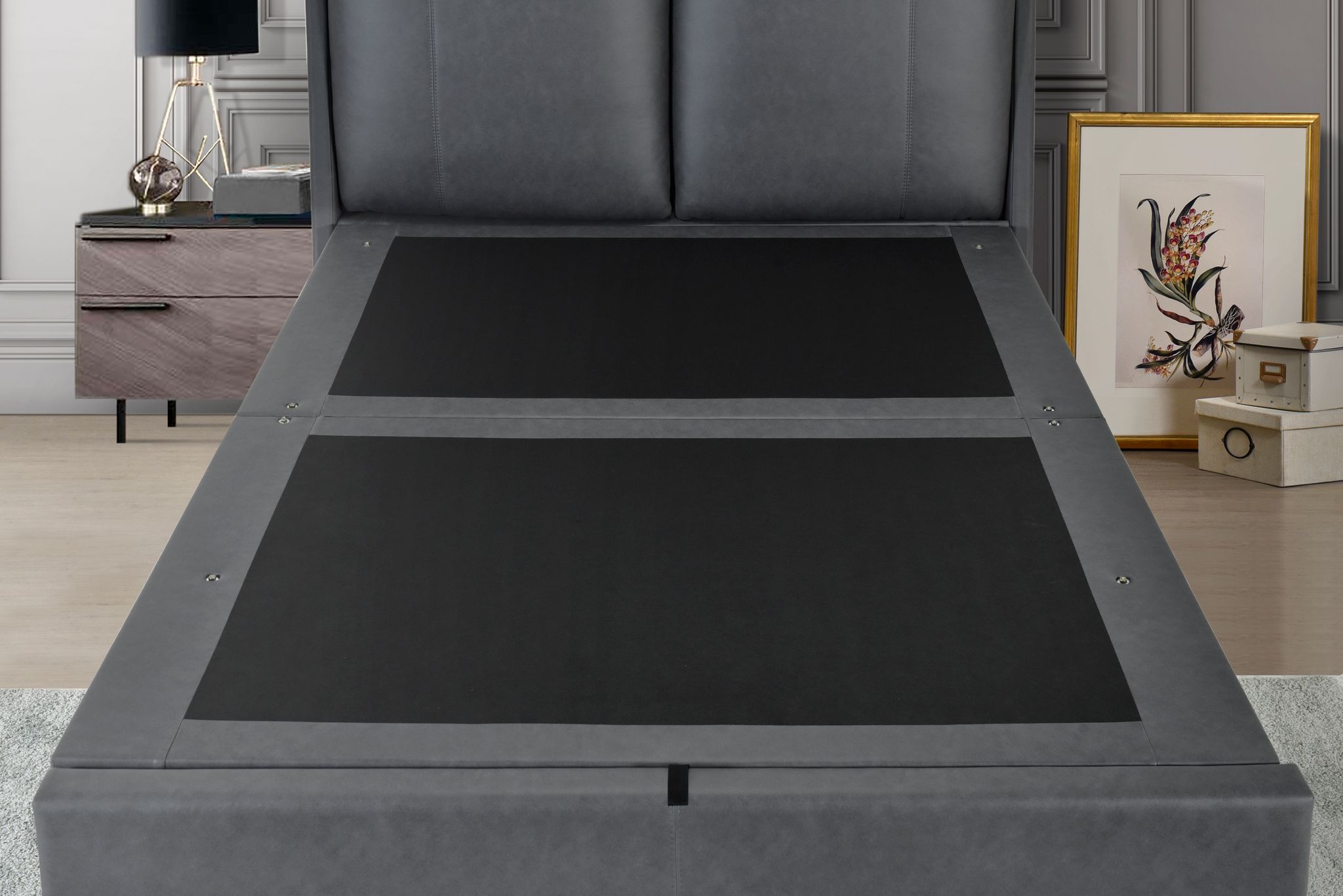 Leonardo Pillow Back Ottoman Bed Frame Crediton Beds