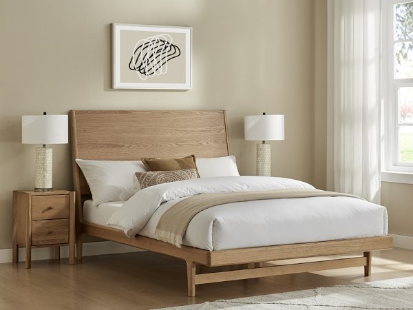 Augusta Solid American Oak Bed frame