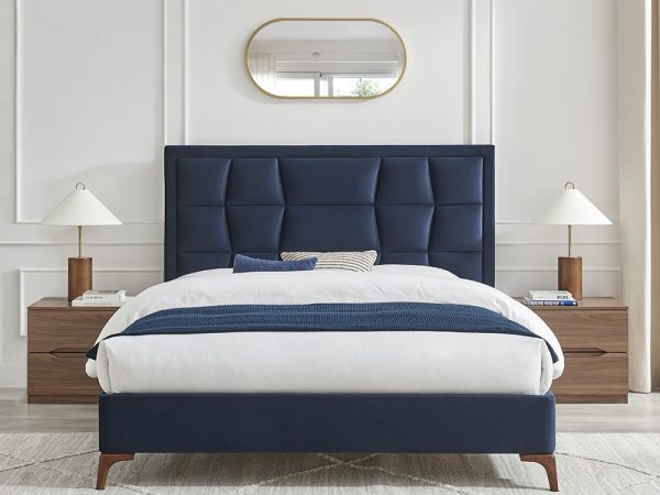Carmell Navy Blue Bed Frame