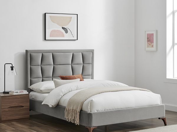 Carmell Silver Bed Frame
