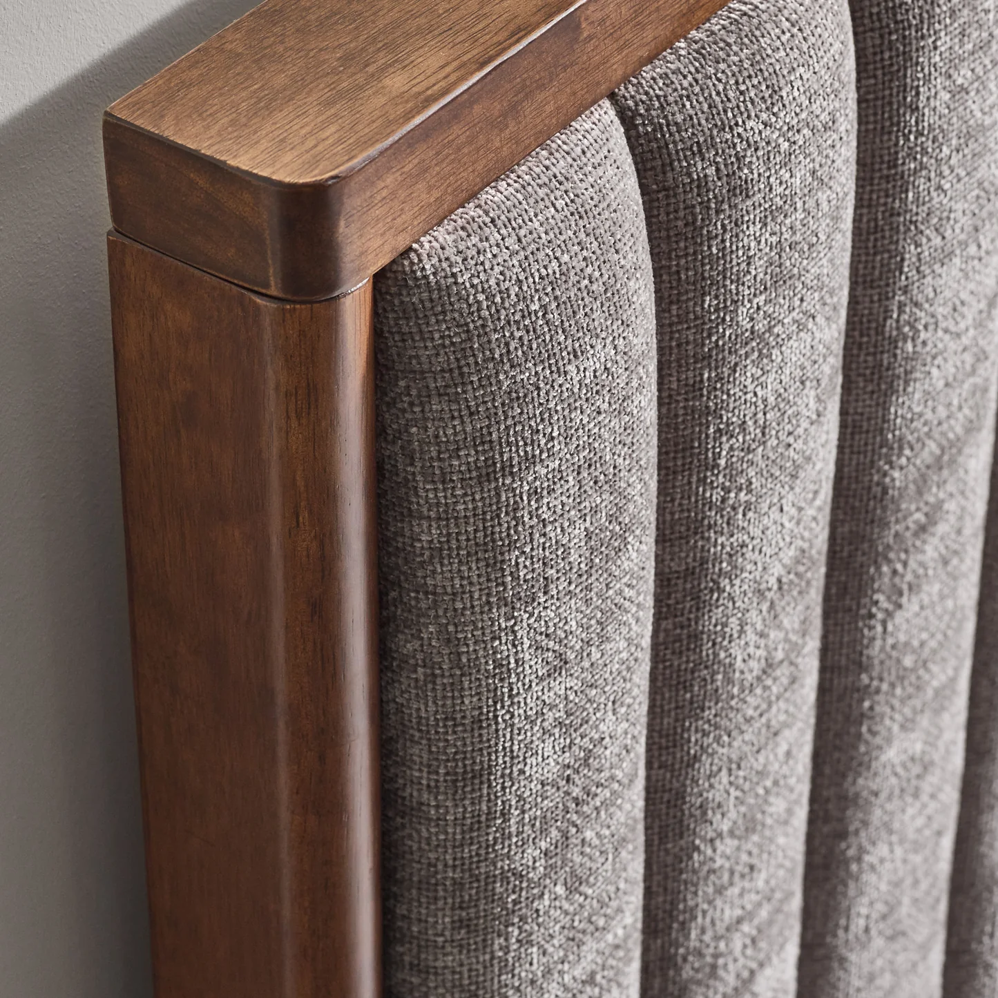 Staffordshire Grey Chenille Bed Frame - Image 7