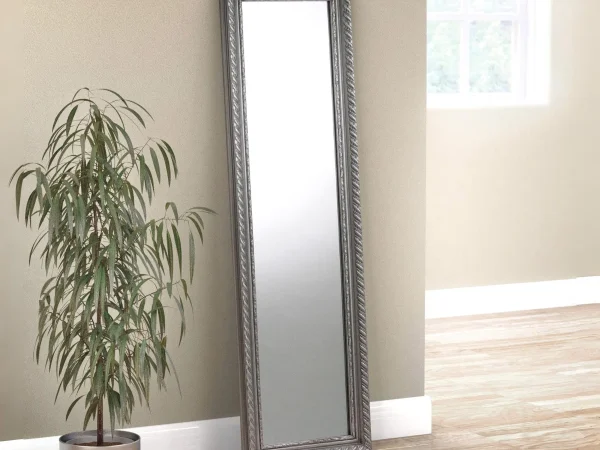 Allegro Long Dress Mirror Pewter